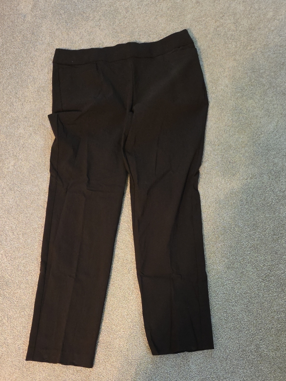 Liz Claiborne Black Pull-On Straight Leg Trousers